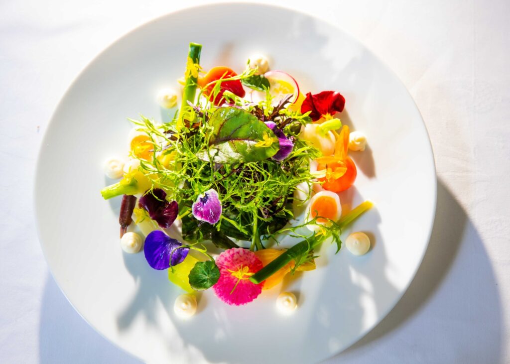 Hambleton Garden Salad With Baby Vegetables And Truffle Dressing